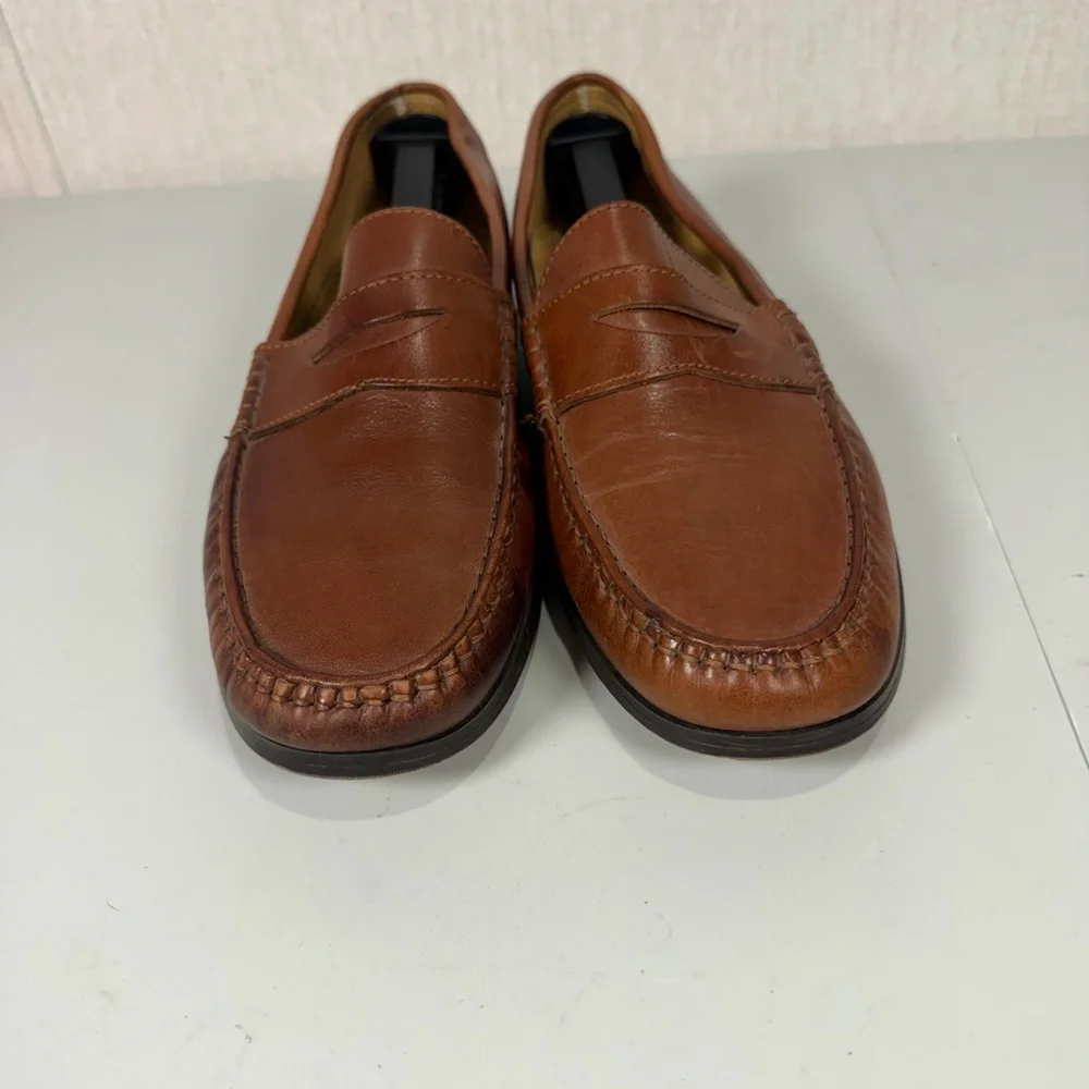 Bill Blass Men's Leather Loafers Brown‎ Size 12 D